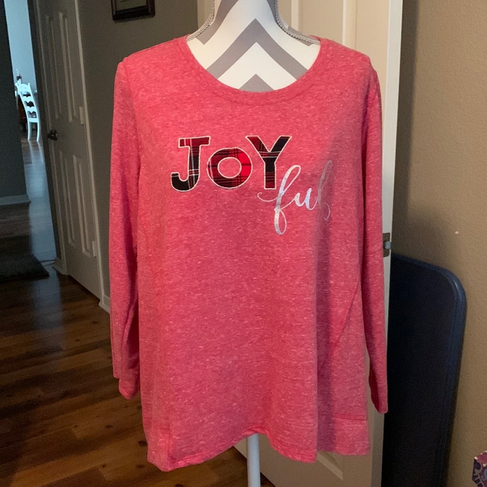 Style & Co Holiday Sweatshirt sz 1X